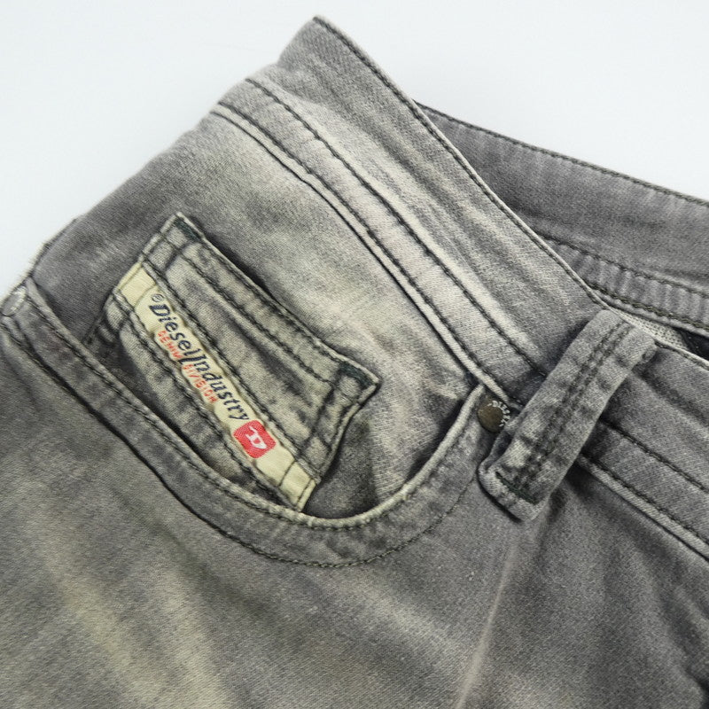 【中古】DIESEL | ディーゼル THAVAR-NE デニムパンツ 0830Q グレー サイズ:26