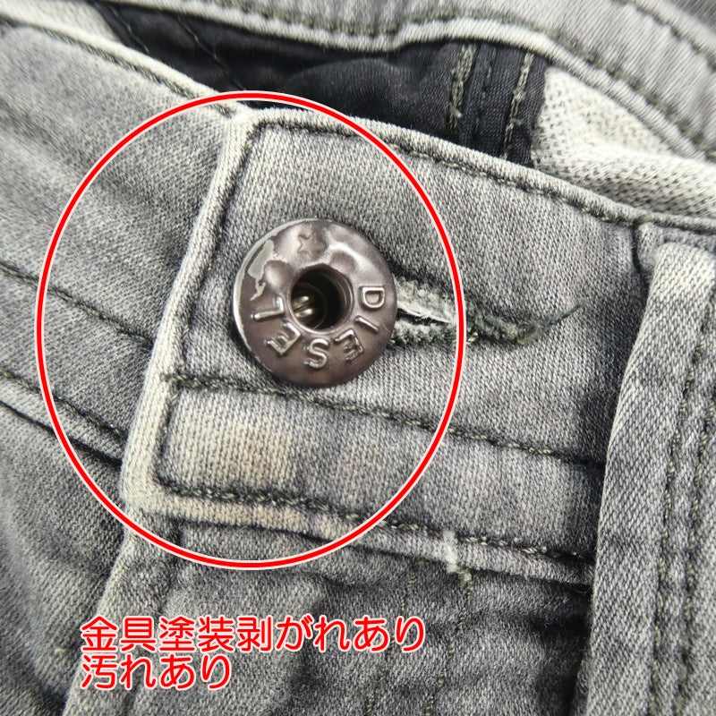【中古】DIESEL | ディーゼル THAVAR-NE デニムパンツ 0830Q グレー サイズ:26