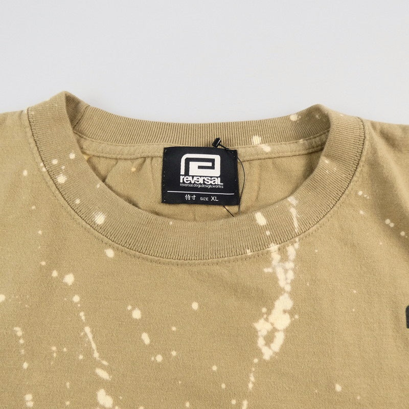 【中古】reversal | リバーサル BLEACH OVERSIZED TEE 半袖Tシャツ rv23ss006 ベージュ サイズ:XL