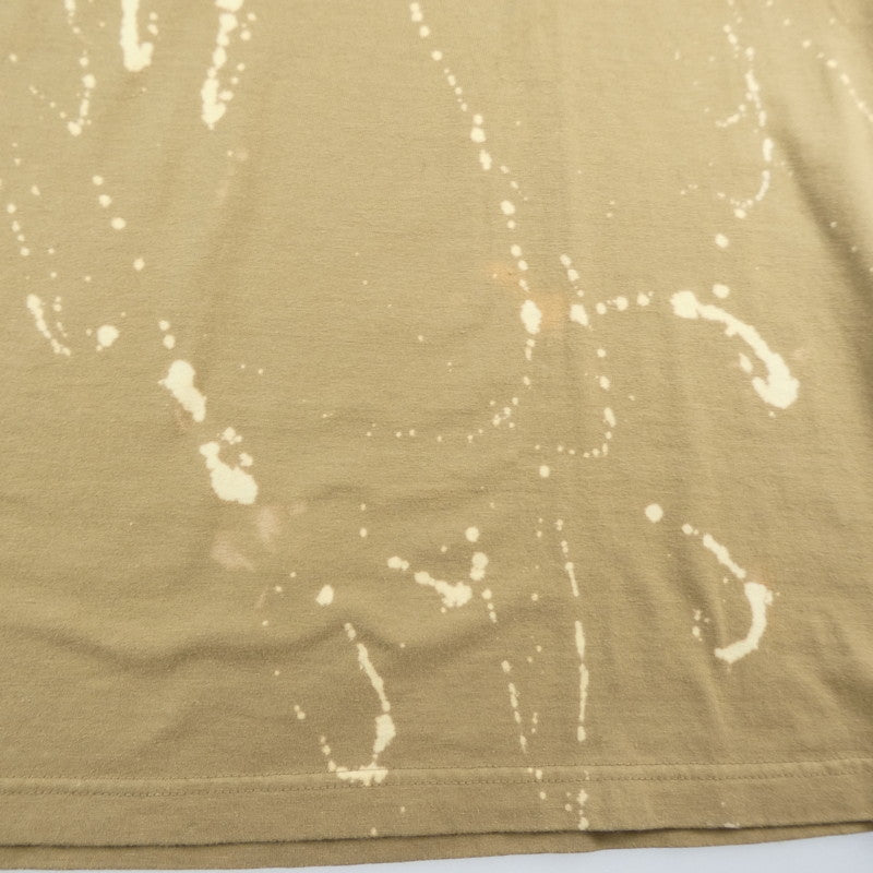 【中古】reversal | リバーサル BLEACH OVERSIZED TEE 半袖Tシャツ rv23ss006 ベージュ サイズ:XL
