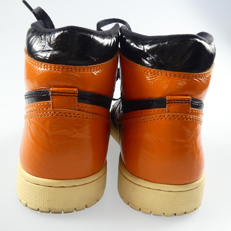 【中古】NIKE | ナイキ AIR JORDAN 1 RETRO HIGH OG "SHATTERED BACKBOARD 3.0" スニーカー 555088-028 オレンジ 26.5cm