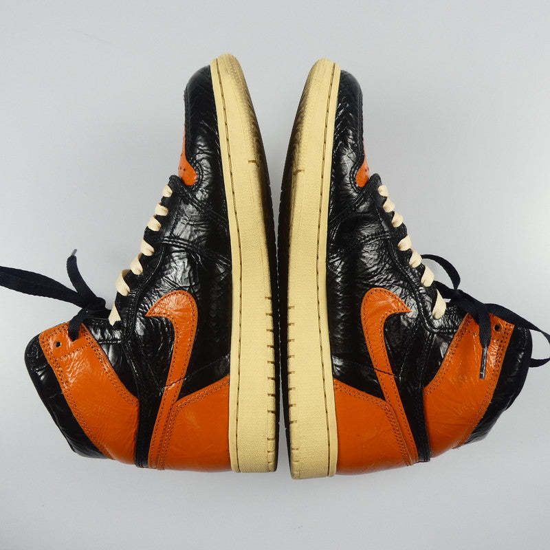 【中古】NIKE | ナイキ AIR JORDAN 1 RETRO HIGH OG "SHATTERED BACKBOARD 3.0" スニーカー 555088-028 オレンジ 26.5cm