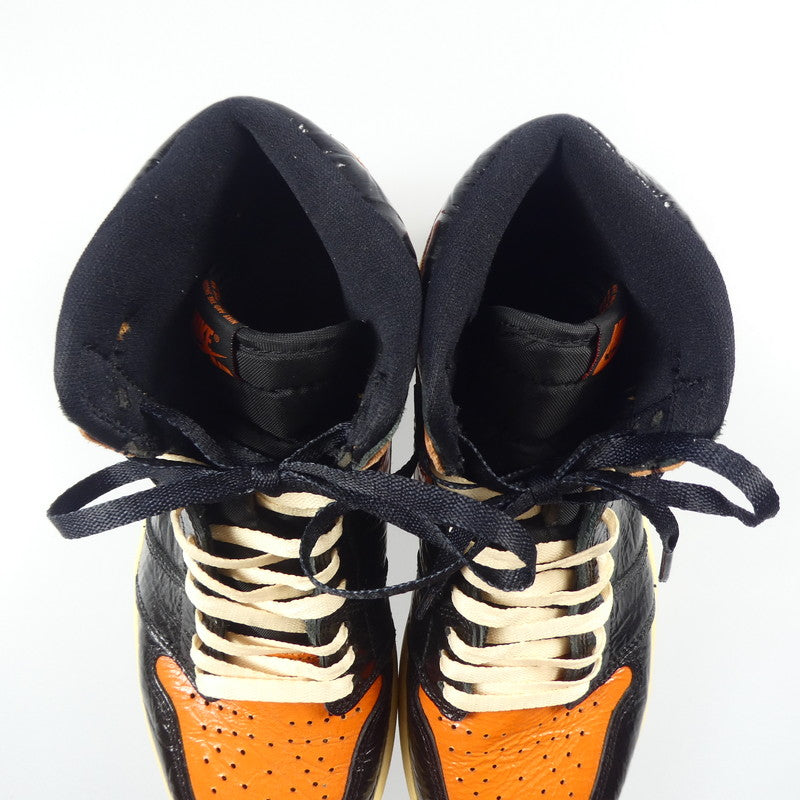 【中古】NIKE | ナイキ AIR JORDAN 1 RETRO HIGH OG "SHATTERED BACKBOARD 3.0" スニーカー 555088-028 オレンジ 26.5cm