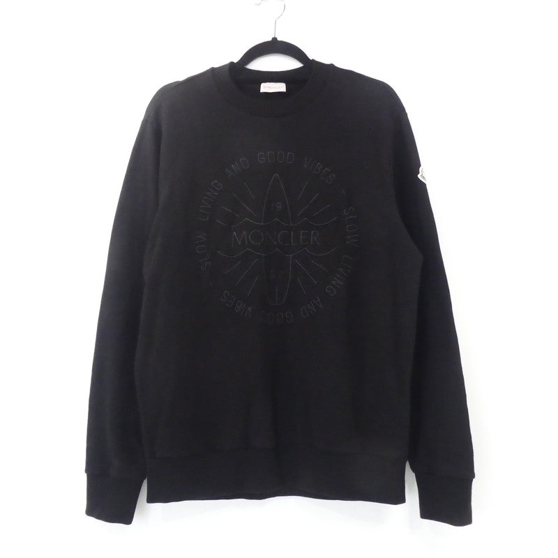 【中古】MONCLER | モンクレール FELPA GIROCOLLO スウェット 8G00046 2024S/S 国内正規品 ブラック サイズ:S