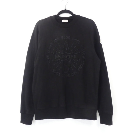 【中古】MONCLER | モンクレール FELPA GIROCOLLO スウェット 8G00046 2024S/S 国内正規品 ブラック サイズ:S