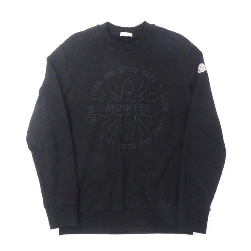 【中古】MONCLER | モンクレール FELPA GIROCOLLO スウェット 8G00046 2024S/S 国内正規品 ブラック サイズ:S
