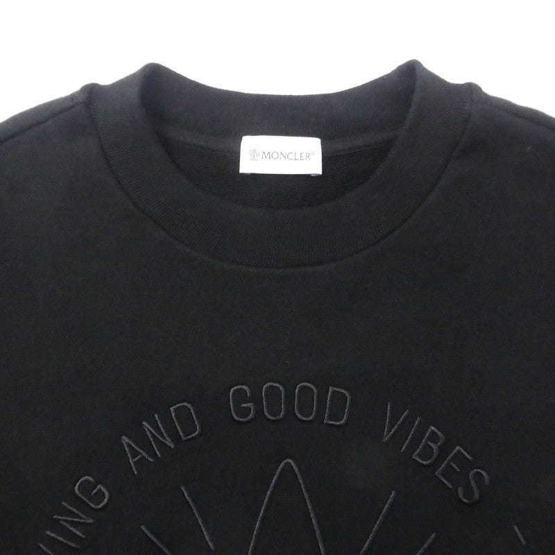 【中古】MONCLER | モンクレール FELPA GIROCOLLO スウェット 8G00046 2024S/S 国内正規品 ブラック サイズ:S