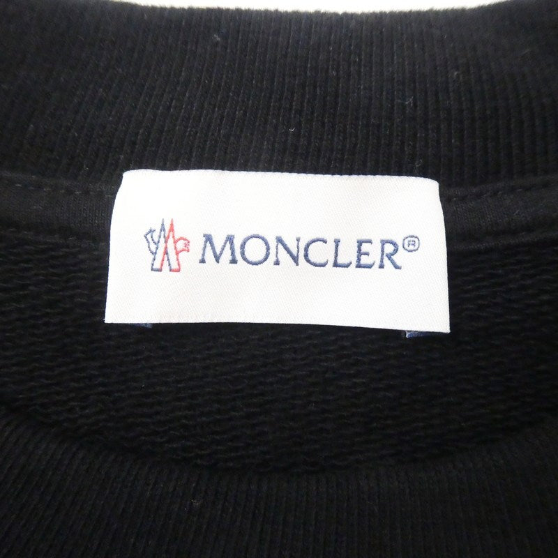 【中古】MONCLER | モンクレール FELPA GIROCOLLO スウェット 8G00046 2024S/S 国内正規品 ブラック サイズ:S