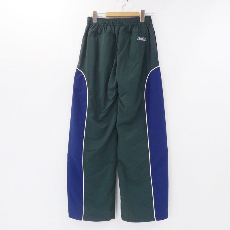【中古】X-girl | エックスガール CONTRAST PIPING PANTS パンツ 105233031007 グリーン サイズ:S