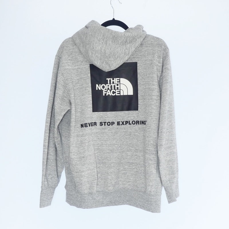 【中古】THE NORTH FACE | ザ・ノースフェイス Square Logo Hoodie パーカー NT12034 グレー サイズ:M