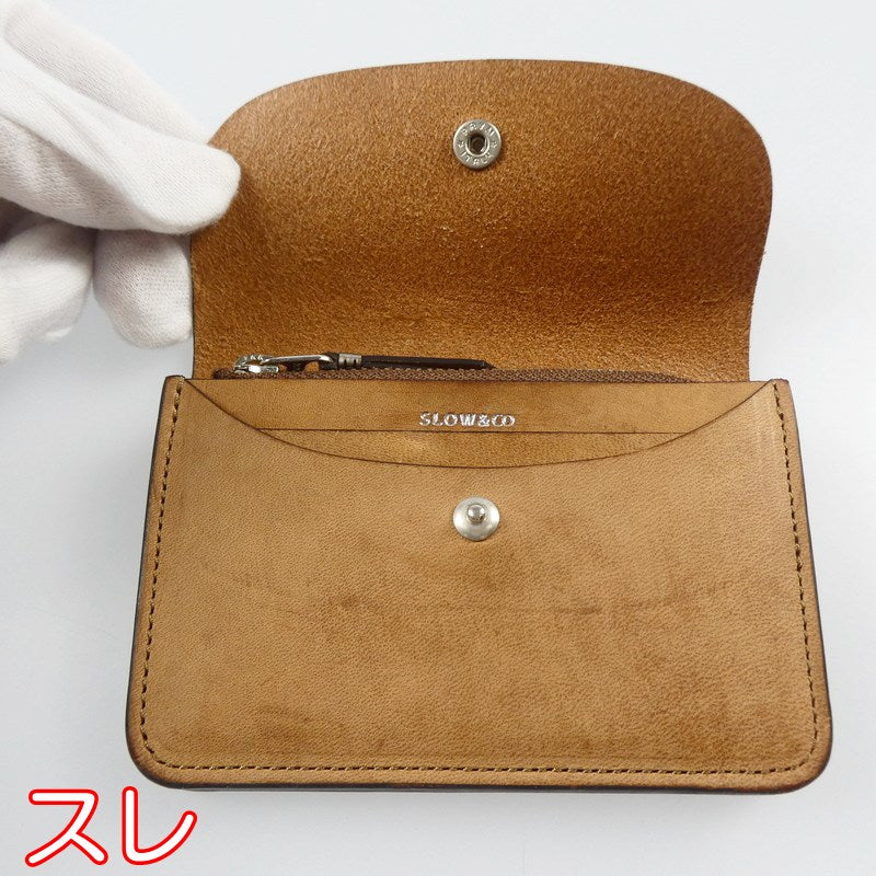 【中古】SLOW | スロウ ingrasat mini wallet 長財布 S0749I-2 キャメル