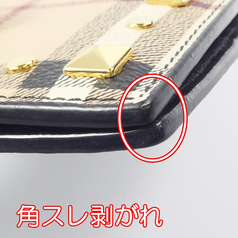 【中古】BURBERRY London England | バーバリーロンドンイングランド CHECK STUD REG 8 CREDIT CARD BILLFOLD 札入れ 4500442754