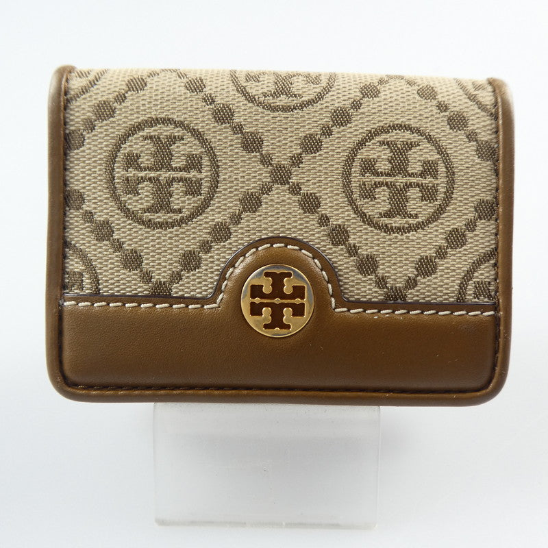 【中古】Tory Burch | トリーバーチ Tモノグラムジャカードトライフォールド 三つ折り財布