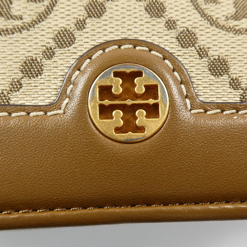 【中古】Tory Burch | トリーバーチ Tモノグラムジャカードトライフォールド 三つ折り財布