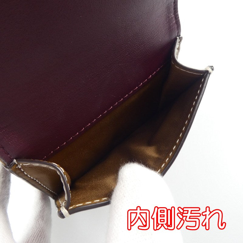 【中古】Tory Burch | トリーバーチ Tモノグラムジャカードトライフォールド 三つ折り財布