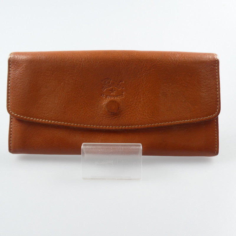 【中古】IL BISONTE | イルビゾンテ ラウンドフラップ ロングウォレット 長財布 54162304340 ブラウン