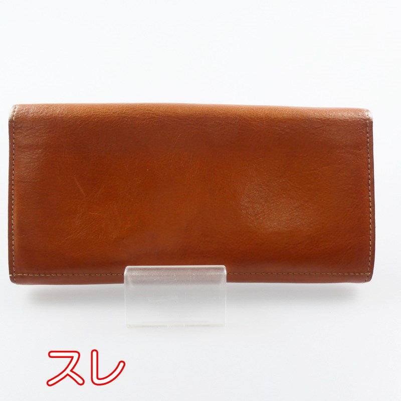 【中古】IL BISONTE | イルビゾンテ ラウンドフラップ ロングウォレット 長財布 54162304340 ブラウン