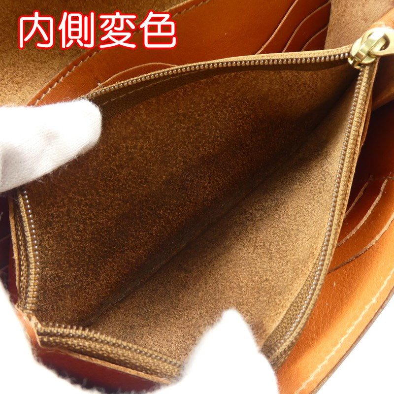 【中古】IL BISONTE | イルビゾンテ ラウンドフラップ ロングウォレット 長財布 54162304340 ブラウン