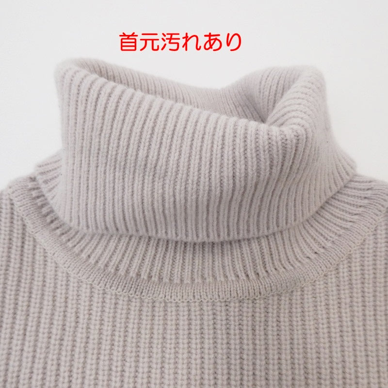 【中古】wjk | ダブルジェイケイ basic rib turtle セーター 6303 kw36k ベージュ サイズ:M