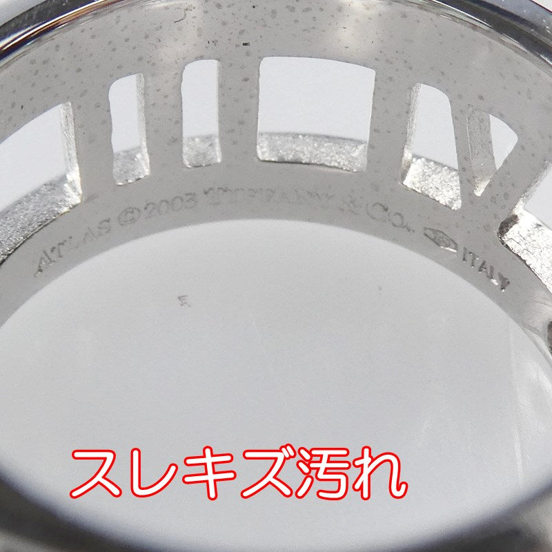 【中古】Tiffany&co | ティファニー アトラスダイヤモンドオープンワイドリング リング・指輪 シルバー