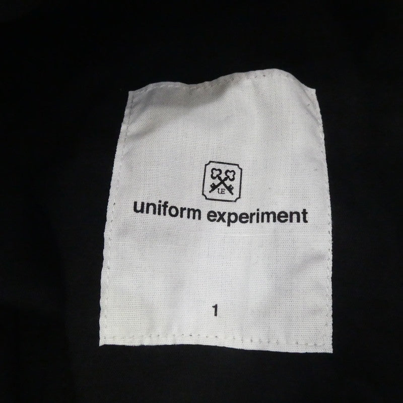 【中古】uniform experiment | ユニフォームエクスペリメント STRETCH GABARDINE SLIM FIT SLACKS その他ボトムス UE-170038 2017S/S ブラック サイズ:1