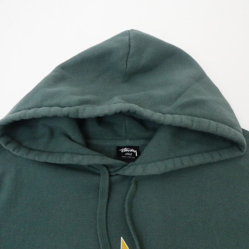 【中古】STUSSY | ステューシー Star Pigment Dyed Hoodie パーカー R4000PIG23 グリーン サイズ:L
