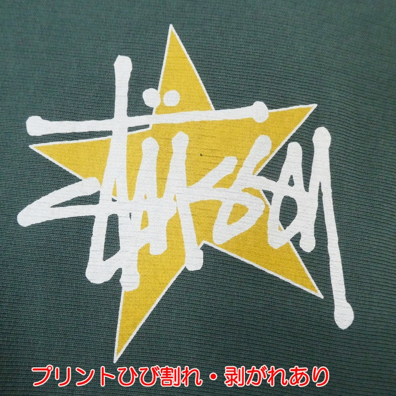 【中古】STUSSY | ステューシー Star Pigment Dyed Hoodie パーカー R4000PIG23 グリーン サイズ:L