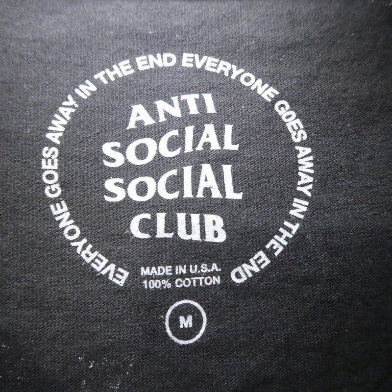 【中古】ANTI SOCIAL SOCIAL CLUB | アンチソーシャルソーシャルクラブ 半袖Tシャツ ブラック サイズ:M