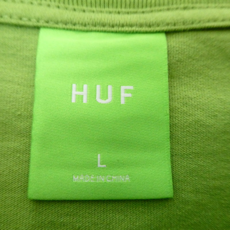 【中古】HUF | ハフ 長袖Tシャツ グリーン