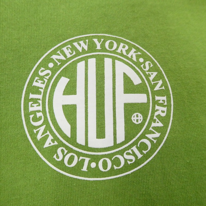 【中古】HUF | ハフ 長袖Tシャツ グリーン