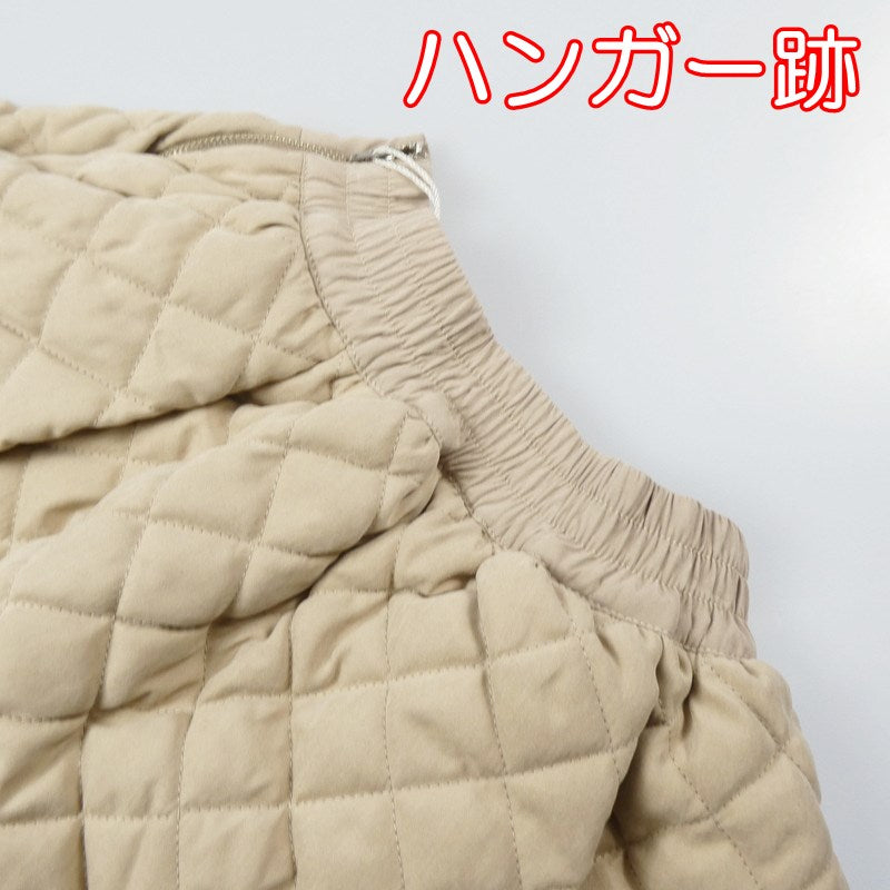 【中古】Darich | ダーリッチ キルティングフレアミニスカート スカート 112242006 ベージュ