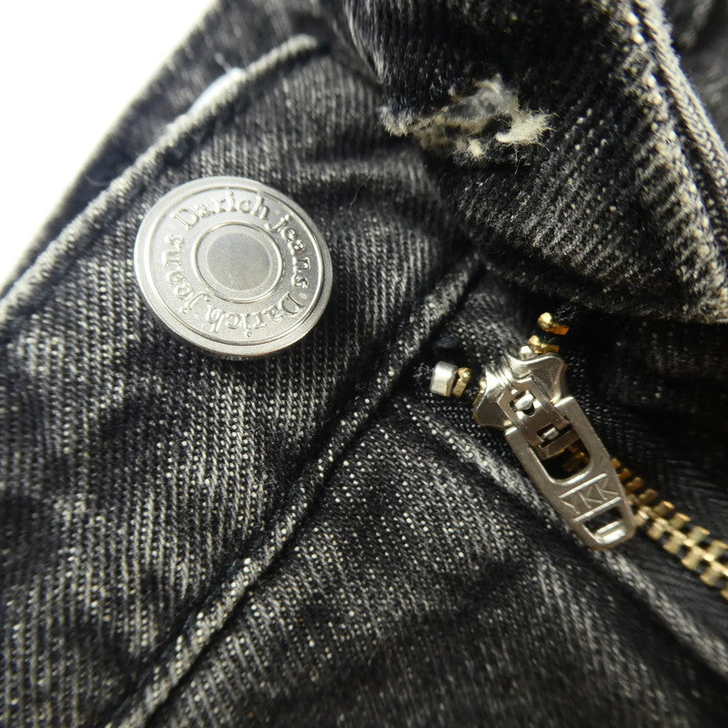 【中古】Darich | ダーリッチ デニムドッキングチェックミニスカート スカート 112342022 年式:2023A/W ブラック サイズ:S