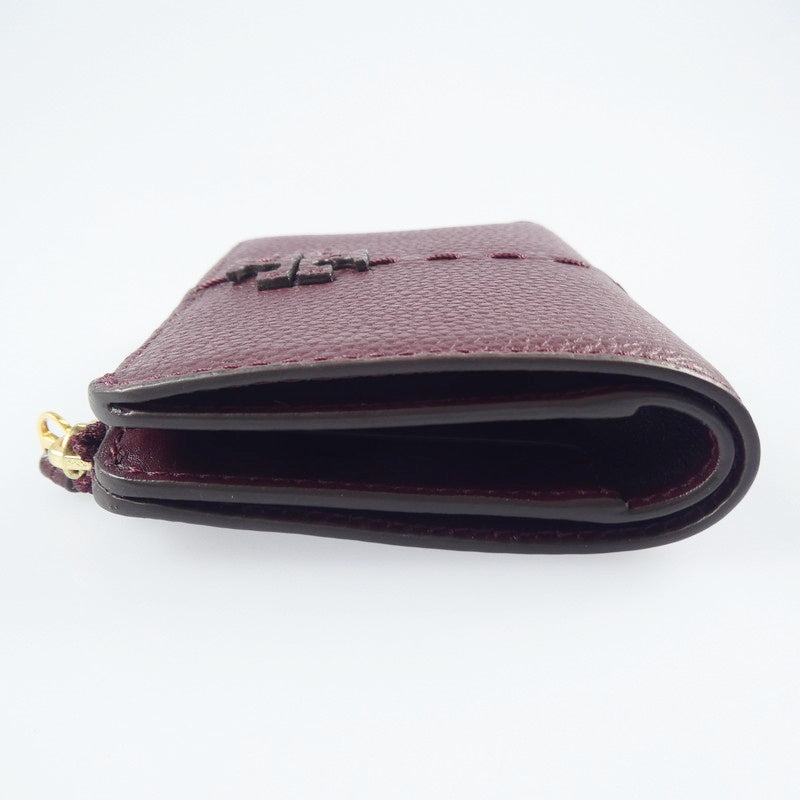 【中古】Tory Burch | トリーバーチ マックグロー 二つ折り財布 148751 ボルドー