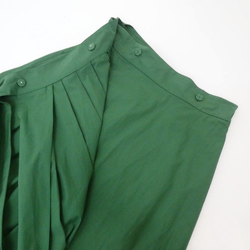 【中古】MAX MARA | マックスマーラ ツートンカラーマキシラップスカート スカート 510104116 グリーン ブルー サイズ:36