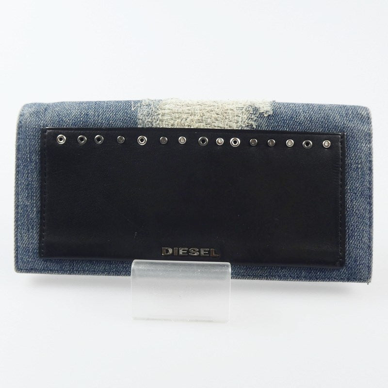 【中古】DIESEL | ディーゼル 長財布 ブルー