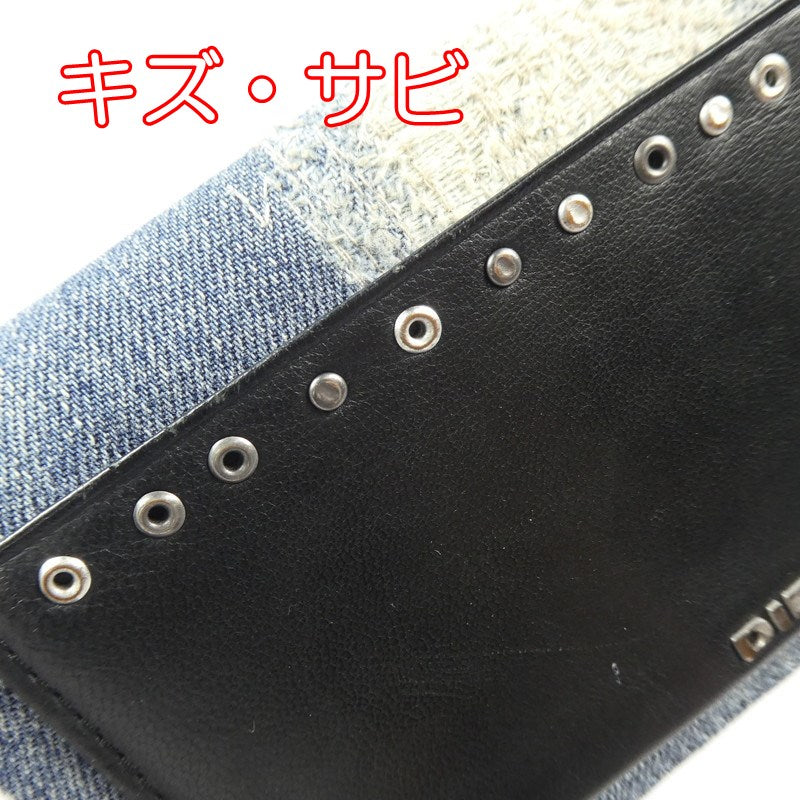 【中古】DIESEL | ディーゼル 長財布 ブルー