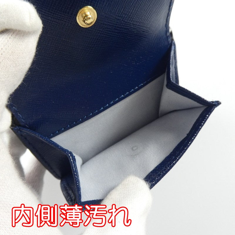 【中古】MARC JACOBS | マークジェイコブス SNAP SHOT 三つ折り財布 M0014492 455 ブルー
