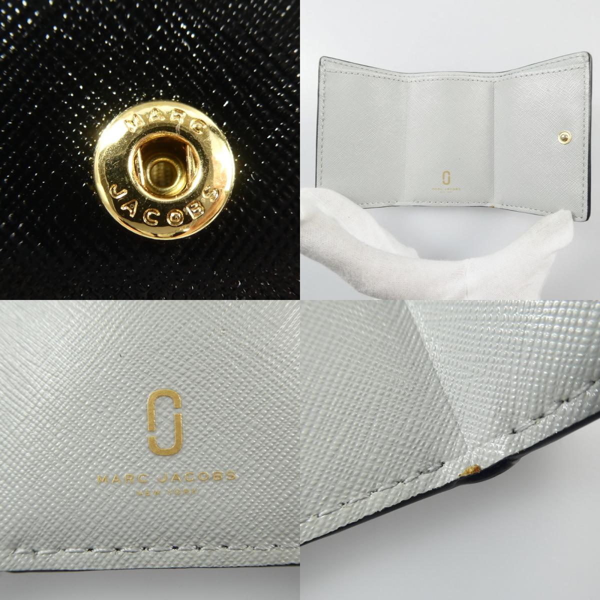【中古】MARC JACOBS | マークジェイコブス SNAP SHOT 三つ折り財布 M0014492 455 ブルー
