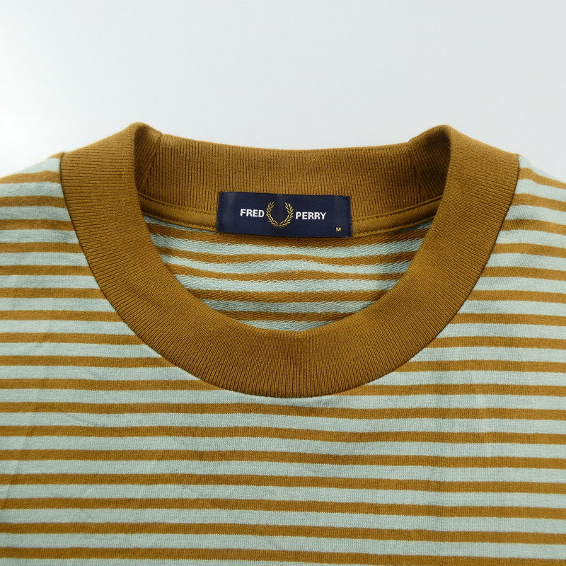 【中古】FRED PERRY | フレッドペリー FINE STRIPE HEAVY WEIGHT TEE 半袖Tシャツ M6581 - サイズ:M