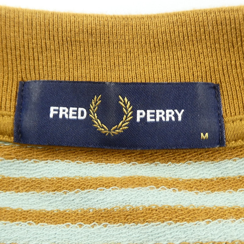 【中古】FRED PERRY | フレッドペリー FINE STRIPE HEAVY WEIGHT TEE 半袖Tシャツ M6581 - サイズ:M