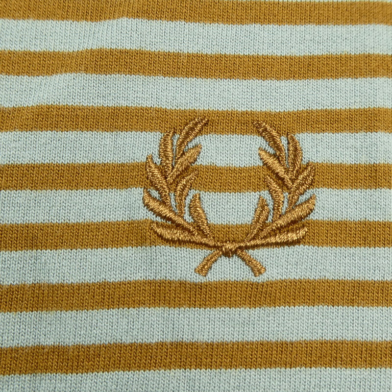 FRED PERRY | FRED PERRY FINE STRIPE HEAVY WEIGHT TEE Short Sleeve T-shirt M6581 - Size: M