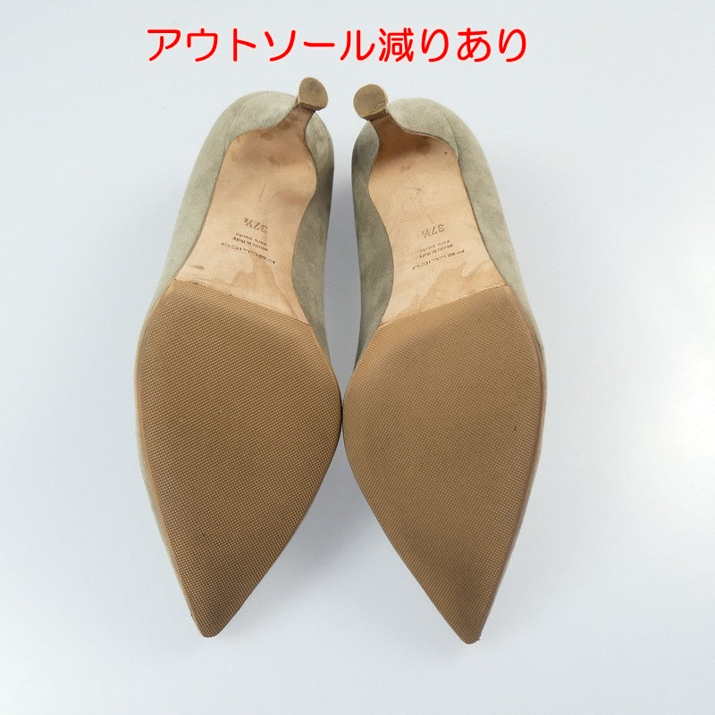 【中古】 ANDREA 65SC パンプス カーキ 23.5cm