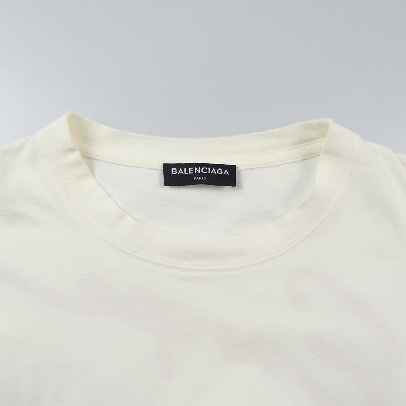 【中古】BALENCIAGA | バレンシアガ EUROPE OVERSIZED POCKET T-SHIRT 半袖Tシャツ 508218 サイズ:不明 ホワイト サイズ:不明