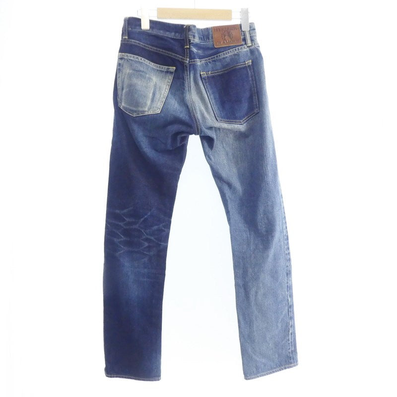 【中古】HYSTERIC GLAMOUR | ヒステリックグラマー HRLR加工スリムストレートデニム デニムパンツ 0241AP12
