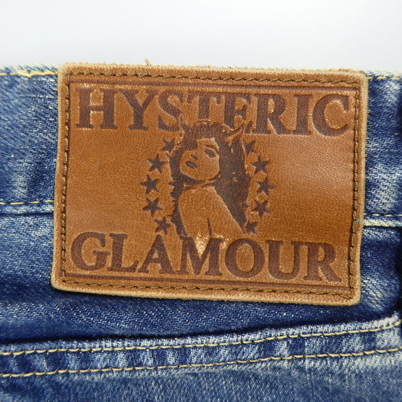 【中古】HYSTERIC GLAMOUR | ヒステリックグラマー HRLR加工スリムストレートデニム デニムパンツ 0241AP12