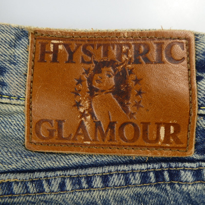 【中古】HYSTERIC GLAMOUR | ヒステリックグラマー HSR加工リペアクラッシュスタッズデニム デニムパンツ 0203AP10