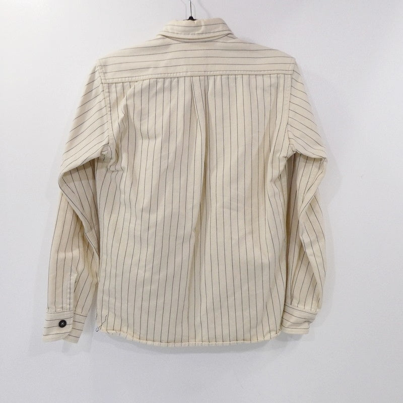 【中古】桃太郎ジーンズ | モモタロウジーンズ WHITE WABASH SHIRTS 長袖シャツ W806071 アイボリー サイズ:36