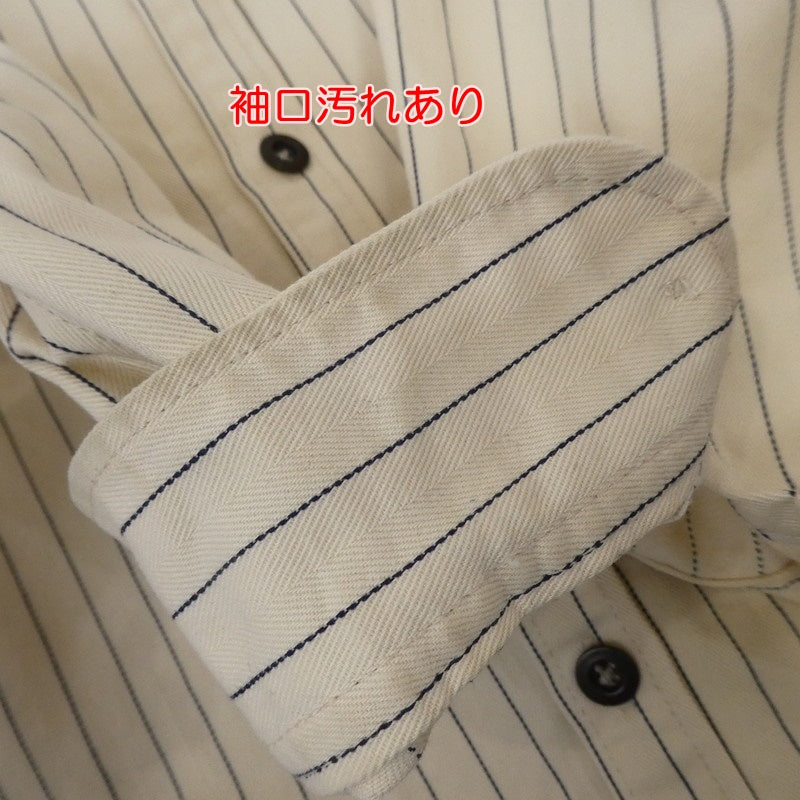 【中古】桃太郎ジーンズ | モモタロウジーンズ WHITE WABASH SHIRTS 長袖シャツ W806071 アイボリー サイズ:36