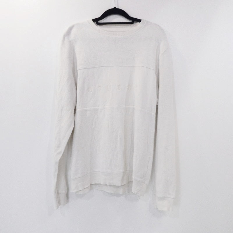 【中古】STUSSY | ステューシー スウェット 118222 ホワイト サイズ:S