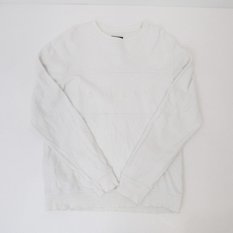 【中古】STUSSY | ステューシー スウェット 118222 ホワイト サイズ:S